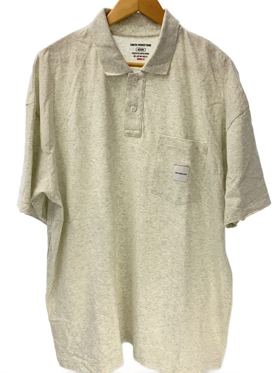 COOTIE◆ポロシャツ/M/コットン/WHT/Open End Yarn Error Fit S/S Polo