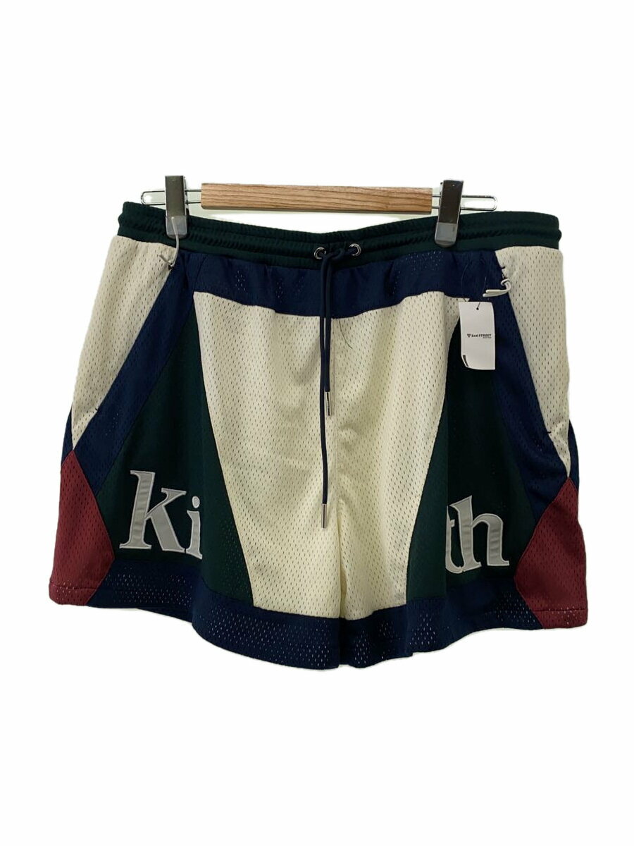 【中古】KITH◆ショートパンツ/XL/ポリエステル/WHT/21-032-060-0002-2-0【メンズウェア】
