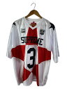 【中古】Supreme◆24SS Sudden Death Football Jersey/Tシャツ/L/ポリエステル/WHT【メンズウェア】(4)