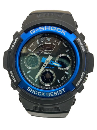【中古】CASIO◆腕時計/アナログ/ラバー/BLK/AW-591【服飾雑貨他】 【中古】CASIO◆腕時計/アナログ/ラバー/BLK/AW-591【服飾雑貨他】