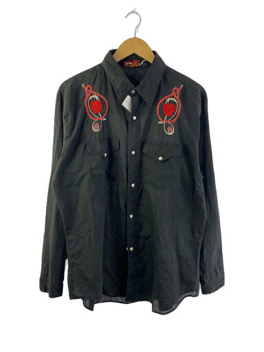 【中古】cowboygoe/長袖シャツ/XL/アクリル/BLK【メンズウェア】 【中古】cowboygoe/長袖シャツ/XL/アクリル/BLK【メンズウェア】