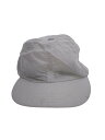 【中古】KIJIMA TAKAYUKI◆キャップ/--/コットン/WHT/無地/メンズ【服飾雑貨他】