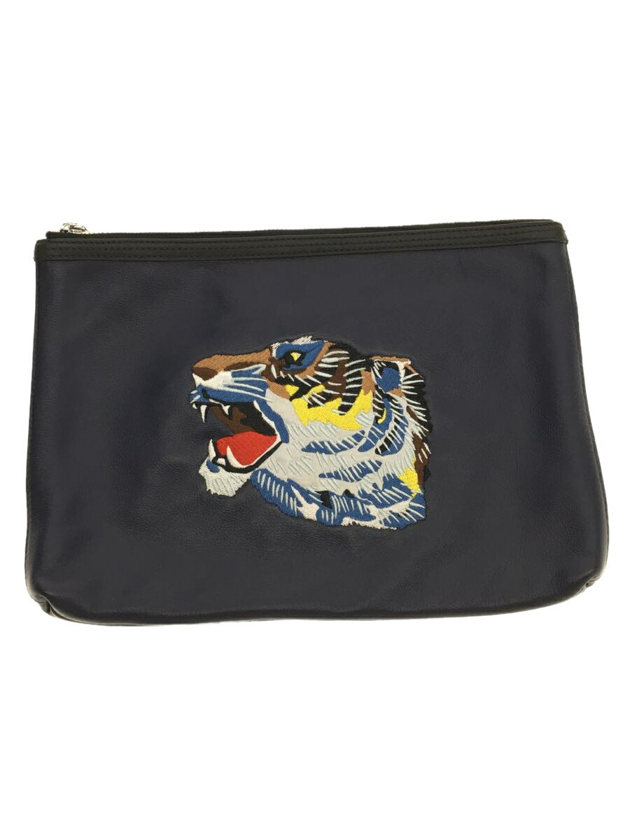 【中古】KENZO◆セカンドバッグ/--/NVY