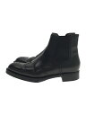 【中古】PRADA◆ブーツ/40/BLK/レザー【シューズ】