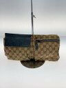 【中古】GUCCI◆ウエストバッグ_GGキャンバス/キャンバス/BRW【バッグ】