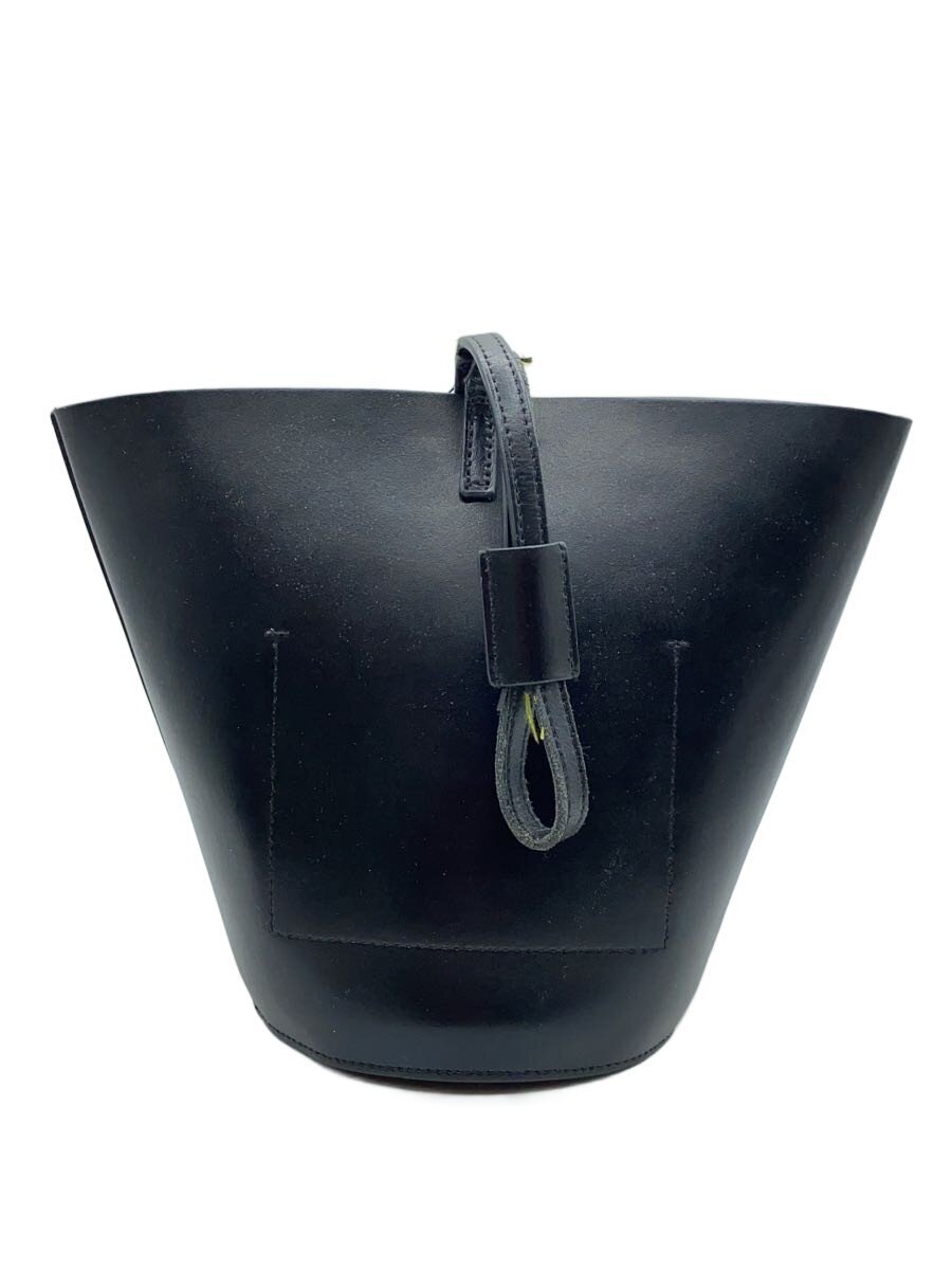 【中古】YAHKI◆ハンドバッグ/--/BLK/無地【バッグ】