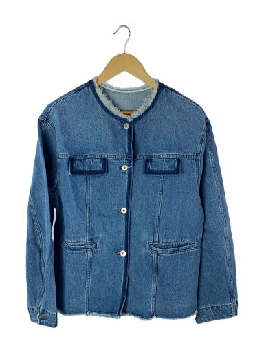 【中古】ADAM ET ROPE◆25SS/デニムフリンジブルゾン/FREE/デニム/IDG/GAL-55010-A【レディースウェア】 【中古】ADAM ET ROPE◆25SS/デニムフリンジブルゾン/FREE/デニム/IDG/GAL-55010-A【レディースウェア】