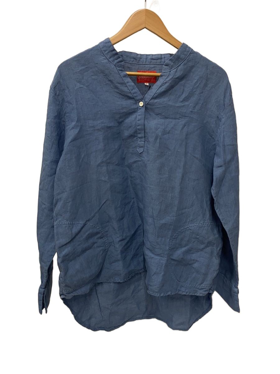 GARMENT REPRODUCTION OF WORKERS◆長袖シャツ/1/リネン/ブルー/無地