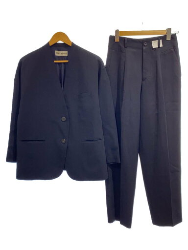 【中古】ISSEY MIYAKE◆セットアップ/M/ウール/NVY/im41-fd112/im23-ff376【メンズウェア】 【中古】ISSEY MIYAKE◆セットアップ/M/ウール/NVY/im41-fd112/im23-ff376【メンズウェア】