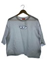 【中古】DIESEL◆半袖カットソー/L/コットン/WHT/無地【レディースウェア】