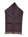 【中古】RAINMAKER KYOTO◆2WAY STOLE YTPE VEST/マフラー/ウール/レッド/メンズ/RM192-031【服飾雑貨他】