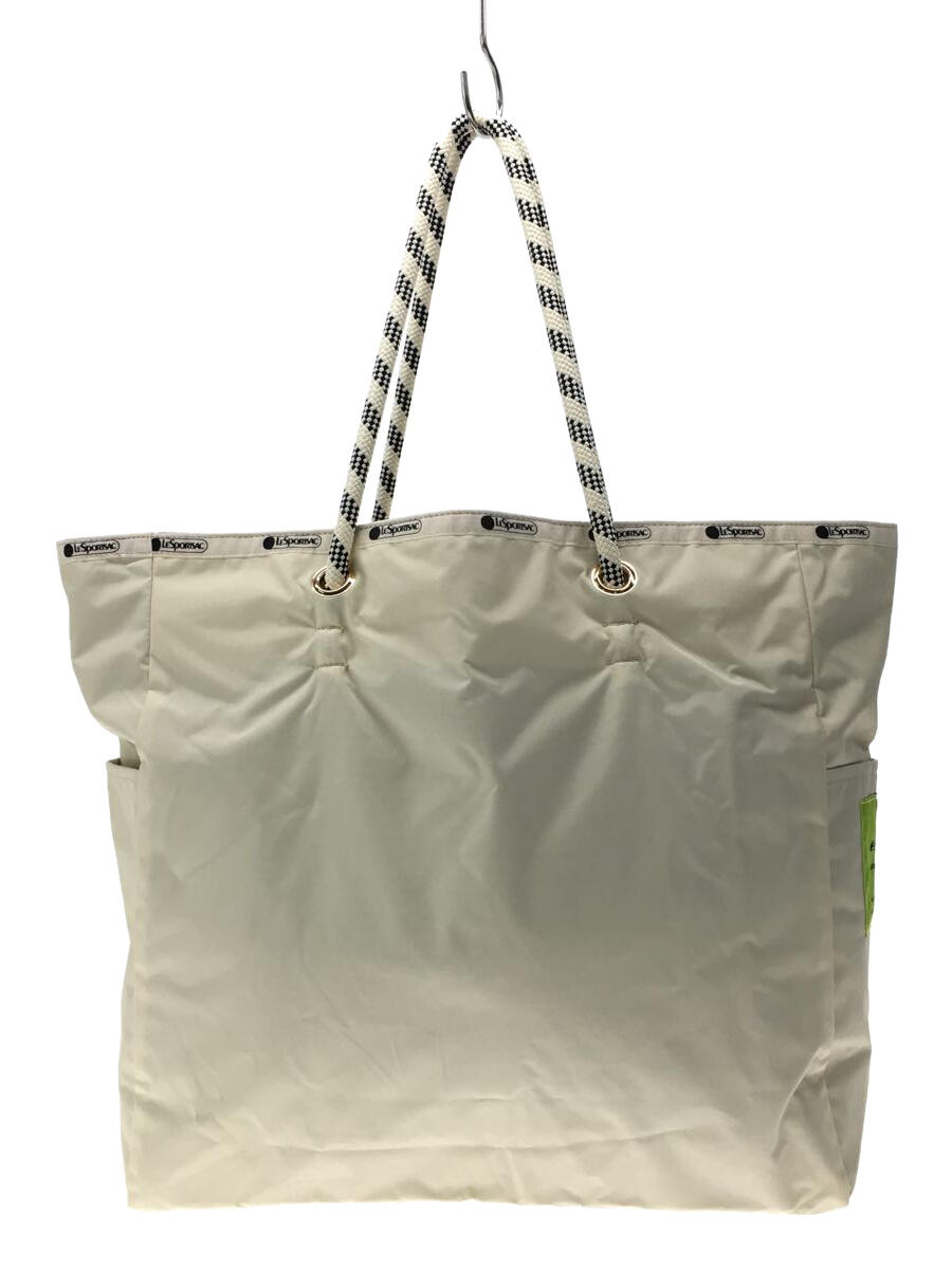 【中古】LESPORTSAC◆LARGE 2 WAY TOTEラテGD/トートバッグ/--/WHT/1113U288【バッグ】