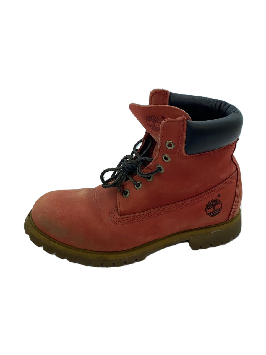 【中古】Timberland◆ブーツ/US9.5/RED/ス