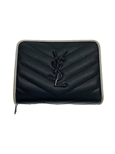 【中古】SAINT LAURENT◆コンパクトフルジップウォレット_ブラック/--/BLK/無地/レディース【服飾雑貨他】 【中古】SAINT LAURENT◆コンパクトフルジップウォレット_ブラック/--/BLK/無地/レディース【服飾雑貨他】