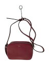 【中古】FURLA◆ショルダーバッグ/--/RED/無地【バッグ】