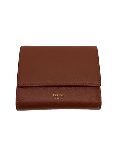 【中古】CELINE◆3つ折り財布/レザー/PNK/無地/レディース【服飾雑貨他】 【中古】CELINE◆3つ折り財布/レザー/PNK/無地/レディース【服飾雑貨他】