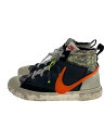 【中古】NIKE◆BLAZER MID_ブレイザー ミッド/27cm/BLK【シューズ】(4)