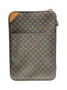 【中古】LOUIS VUITTON◆トラベルキャリー/PVC/BRW/M24294【バッグ】