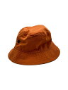 【中古】NEWYORK HAT&CAP CO.◆バケットハット/L/ORN/無地/メンズ【服飾雑貨他】