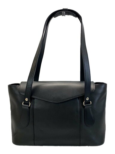 【中古】ITAGAKI◆LEATHERCRAFT by Emi/トートバッグ/レザー/BLK/無地【バッグ】 【中古】ITAGAKI◆LEATHERCRAFT by Emi/トートバッグ/レザー/BLK/無地【バッグ】
