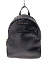 【中古】MICHAEL KORS◆リュック/レザー/BLK/無地【バッグ】(4)