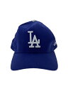 【中古】NEW ERA◆ロサンゼルスドジャーズ/キャップ/ポリエステル/ネイビー/紺色/無地/メンズ【服飾雑貨他】