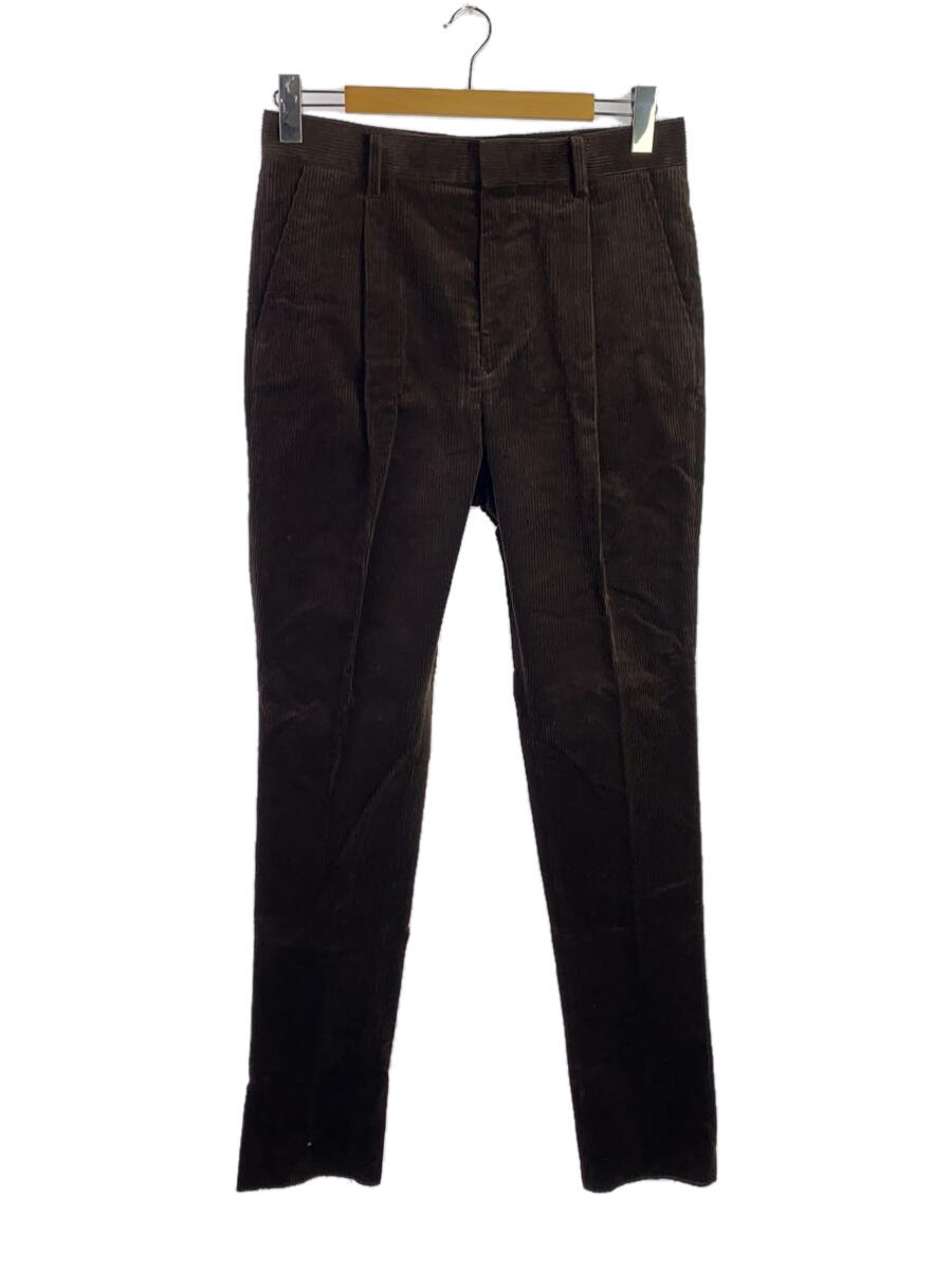 【中古】WACKO MARIA◆PLEATED TROUSERS/S/コーデュロイ/ブラウン/無地/20FW-WMP-TR15【メンズウェア】