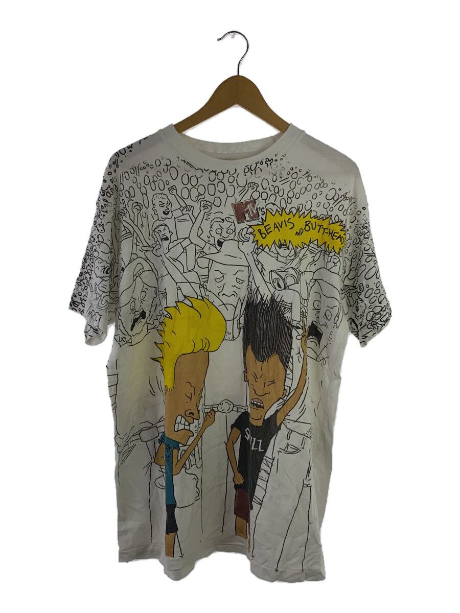 【中古】90s/beavis & butthead/Tシャツ/XL/--/WHT/プリント【メンズウェア】