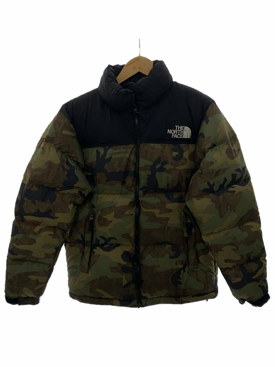 【中古】THE NORTH FACE◆NOVELTY NUPTSE JACKET_ノベルティ ヌプシ ジャケット/L/ナイロン/KHK/カモフラ【メンズウェア】