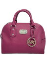 【中古】MICHAEL KORS◆ハンドバッグ/ナイロン/ピンク/無地/マイケルコース【バッグ】