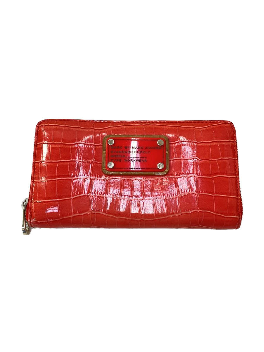 【中古】MARC BY MARC JACOBS◆財布/レザー/RED/レディース【服飾雑貨他】