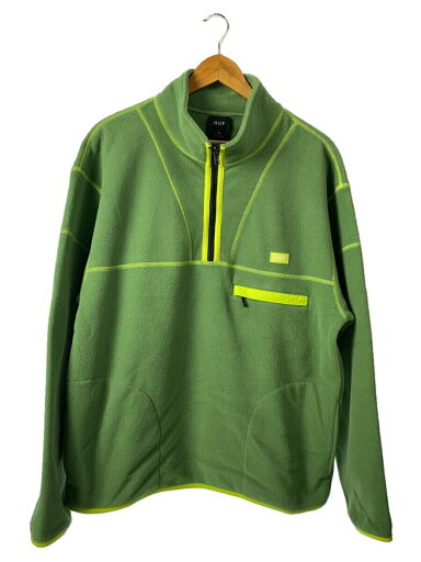 【中古】HUF◆フリースジャケット/M/ポリエステル/GRN/FL00206/ELYSIAN QUARTER ZIP FLEECE【メンズウェア】 【中古】HUF◆フリースジャケット/M/ポリエステル/GRN/FL00206/ELYSIAN QUARTER ZIP FLEECE【メンズウェア】