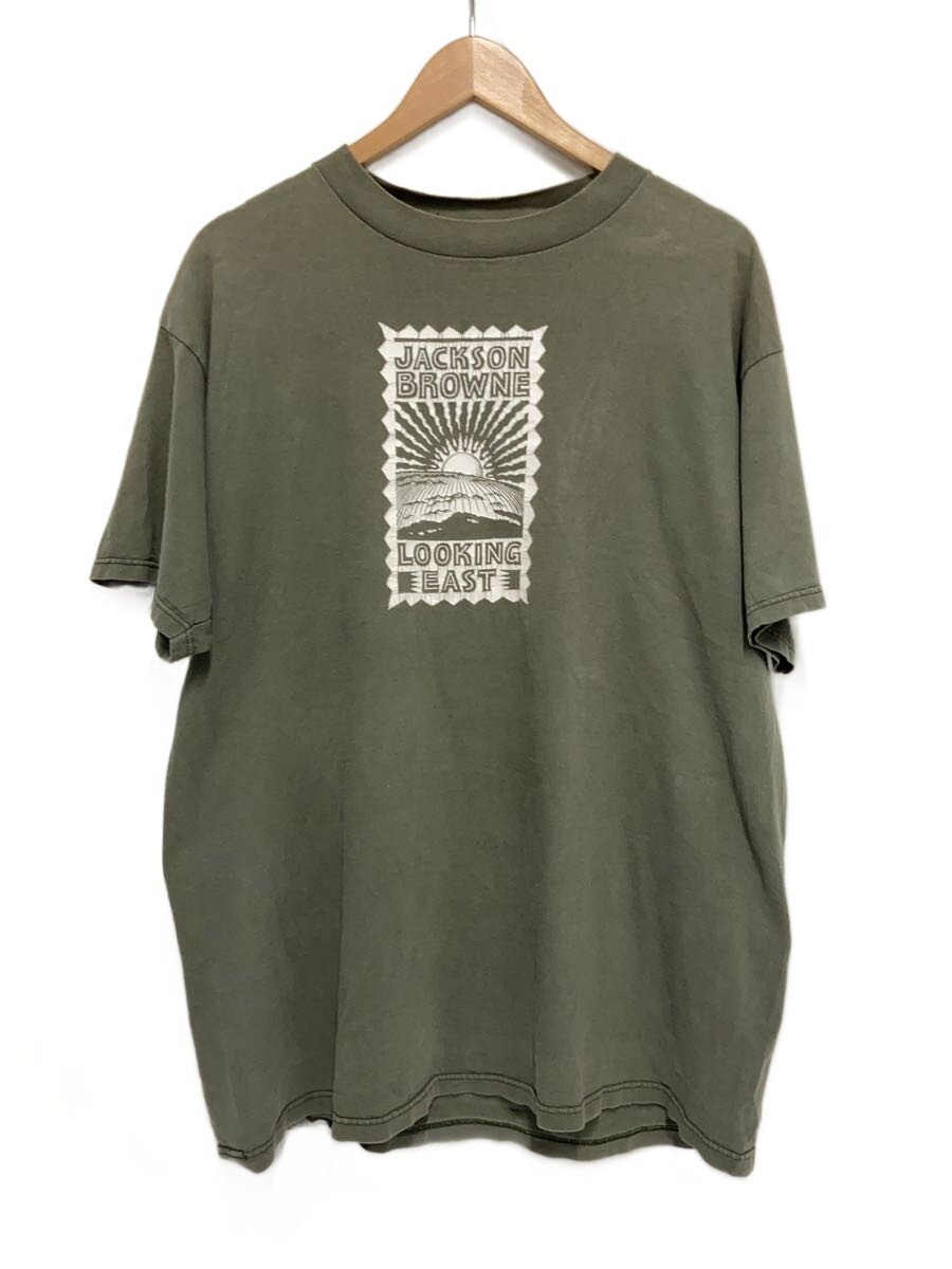 【中古】TULTEX◆90s/JACKSON BROWNE/Tシャツ/XL/コットン/KHK/プリント【メンズウェア】