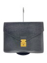 【中古】LOUIS VUITTON◆エピ/セカンドバッグ/PVC/ブラック/使用感有//【バッグ】