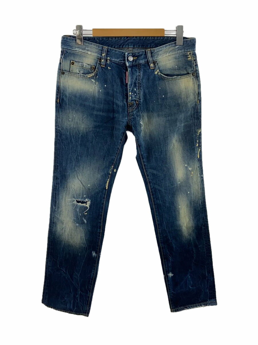 【中古】DSQUARED2◆イタリア製/ボトム/48/デニム/IDG/F352【メンズウェア】