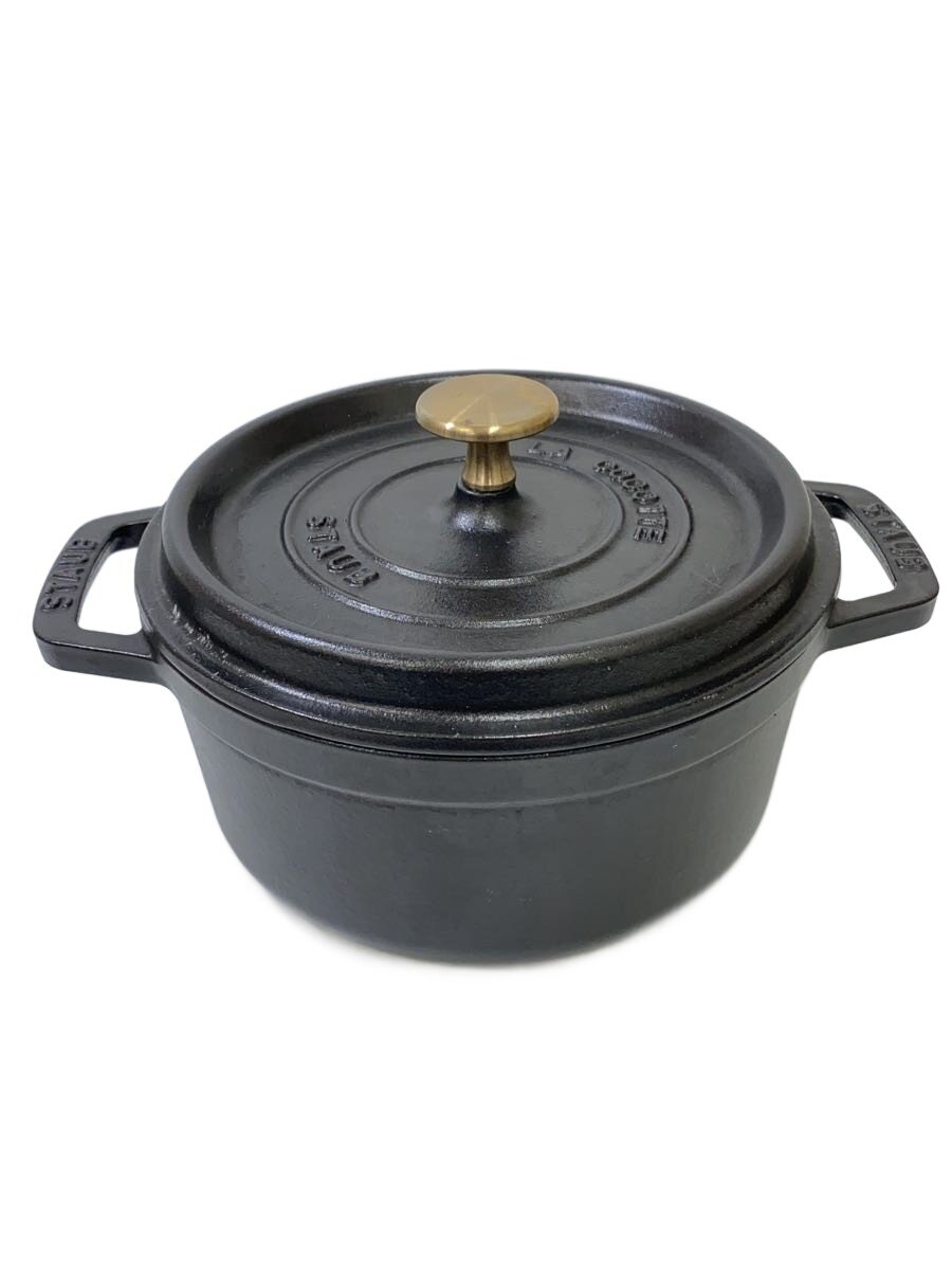 【中古】Staub◆鍋/サイズ:18cm/BLK【キッチン用品】