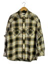 【中古】TAKAHIROMIYASHITA TheSoloist.◆長袖シャツ/46/コットン/BRW/オンブレCK/0005SS24【メンズウェア】