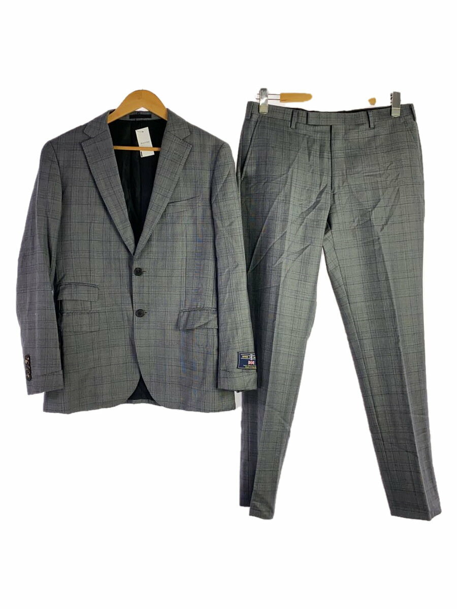【中古】BLACK LABEL CRESTBRIDGE◆BOWER ROEBUCK/スーツ/40/ウール/GRY/チェック/51H80-812-06//【メンズウェア】