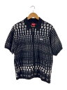 【中古】Supreme◆23SS/Gradient Grid Zip Up Polo/S/コットン/BLK【メンズウェア】(4)