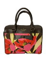 【中古】kate spade new york◆ショルダーバッグ/--/BRW/花柄/PXRU4992//【バッグ】