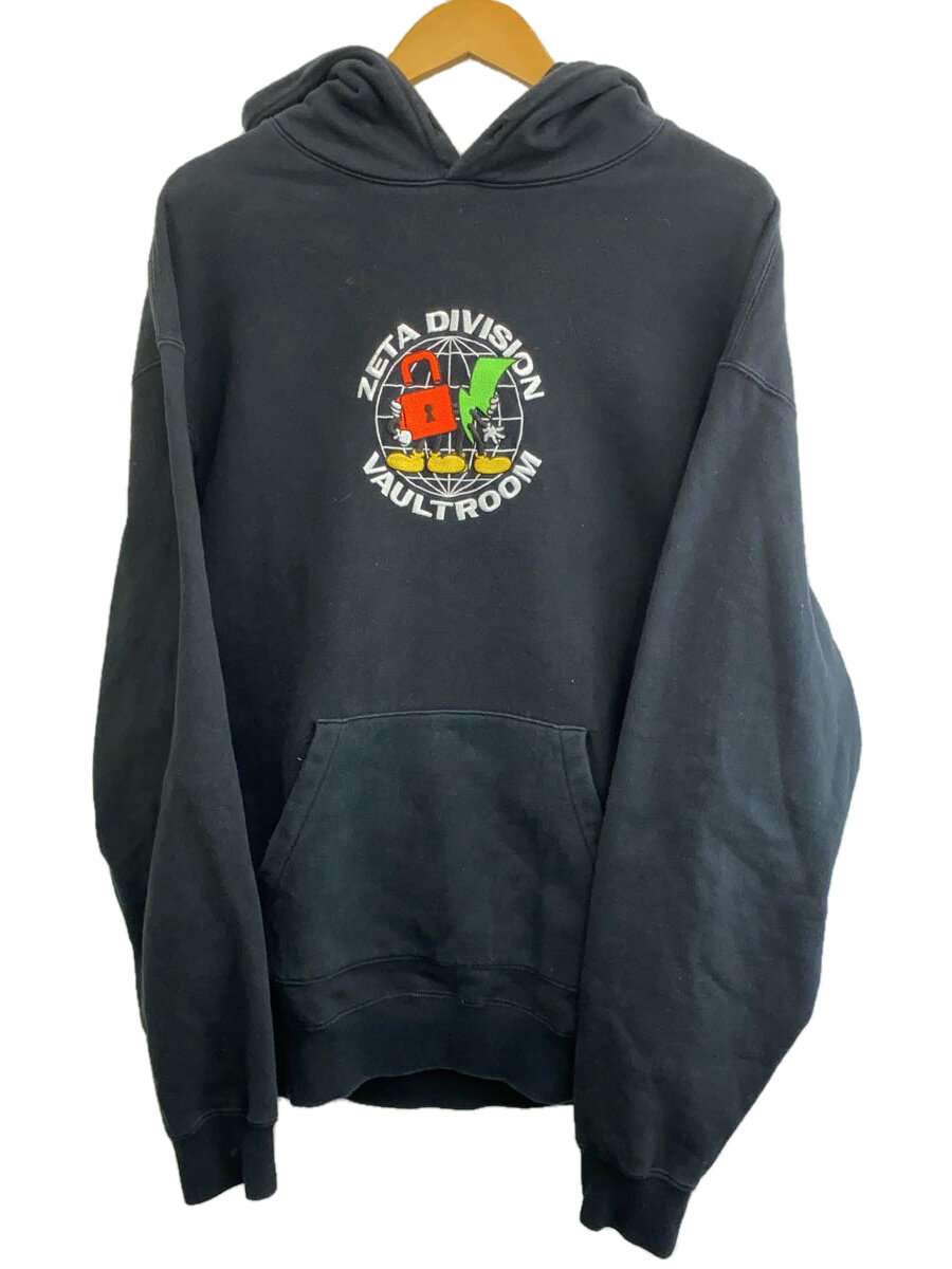 【中古】vaultroom◆パーカー/L/コットン/BLK【メンズウェア】