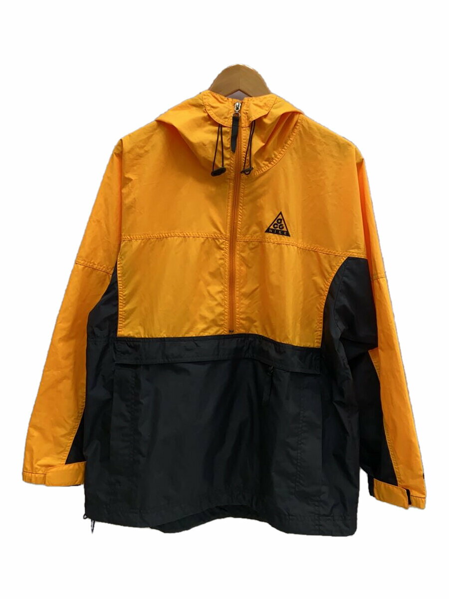 【中古】NIKE◆ブルゾン/M/ポリエステル/YLW//【メンズウェア】