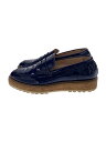 【中古】Pertini◆ローファー/36/ネイビー/エナメル【シューズ】(4)