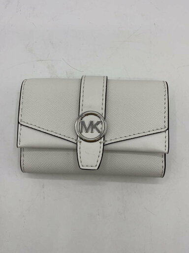 【中古】MICHAEL KORS◆キーケース/レザー/WHT/無地/レディース【服飾雑貨他】 【中古】MICHAEL KORS◆キーケース/レザー/WHT/無地/レディース【服飾雑貨他】