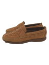 【中古】Gianvito Rossi◆ローファー/編込み/39/CML/レザー/イタリア製【シューズ】