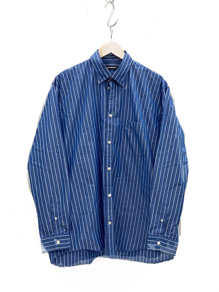 BALENCIAGA ストライプ 半袖シャツ 楽天市場】ストライプ シャツ メンズ（ブランドバレンシアガ）（メンズ