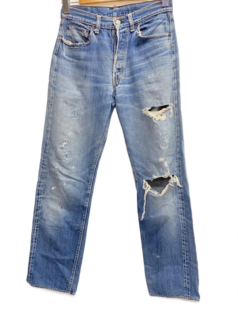 Rakuten - 【中古】Levi’s◆60s/501/ビッグEモデル/ボタン裏4/平行ステッチ/デニム/IDG【メンズウェア】