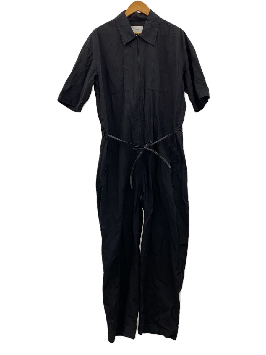 【中古】stein◆OVERSIZED HALF SLEEVE JUMPSUIT/コットン/BLK/無地/ST.385//【メンズウェア】