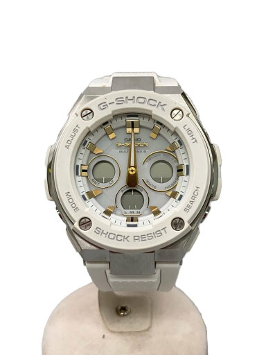 【中古】CASIO◆ソーラー腕時計・G-SHOCK/デジアナ/WHT【服飾雑貨他】 【中古】CASIO◆ソーラー腕時計・G-SHOCK/デジアナ/WHT【服飾雑貨他】