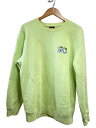 【中古】STUSSY◆スウェット/M/コットン/GRN/Z3000SAS18/左袖シミ有【メンズウェア】